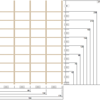 Shelf 4/9 270x184cm Clear oil